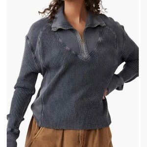 Free People FP One Knit Ashton Zip Thermal